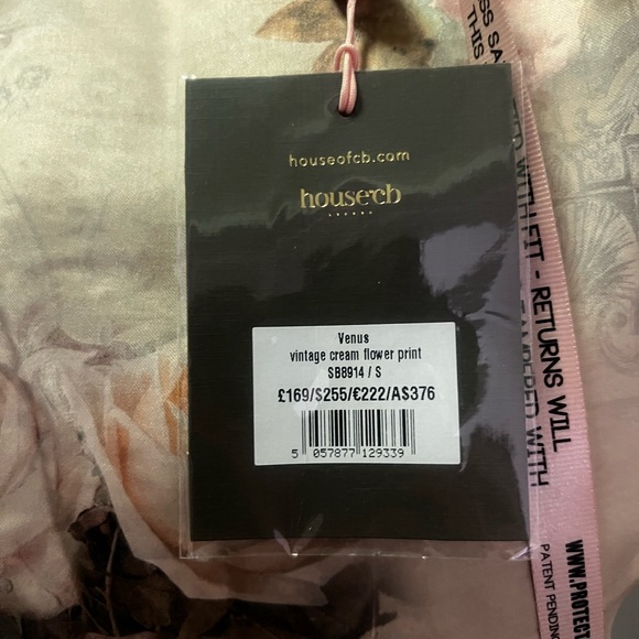 NWT House of CB, Venus Dress - Floral Dress in Cream & Floral - Picture 11 of 11
